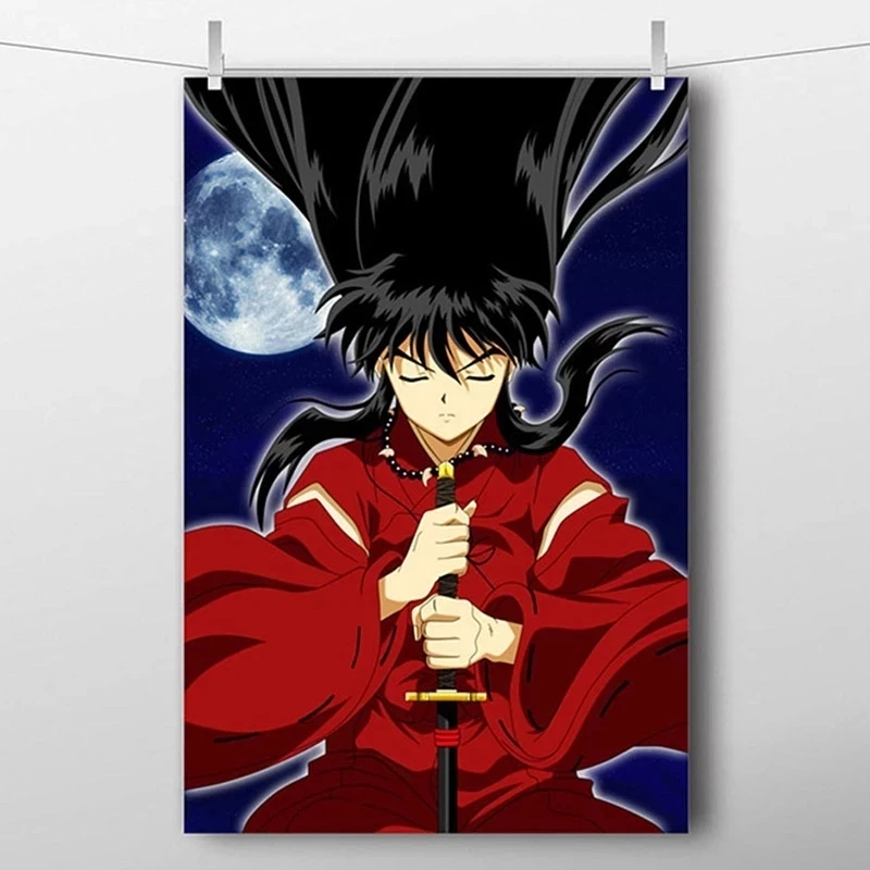 

Nordic InuYasha Canvas Japan Anime Painting Print Modular Poster Wall Art HD Pictures Home Decor Artwork Bedroom No Framework