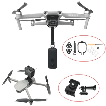 

Mavic Air 2 Extended Holder Upper/Bottom Mount Adapter Bracket Drone Accessories For GOPRO Hero 5 6 7 8 Insta360 Camera Clip