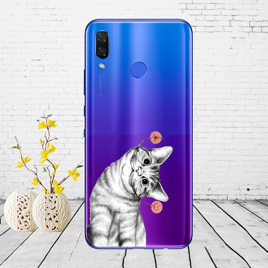 Силиконовый чехол для huawei nova 3 3i, мягкий чехол из ТПУ, задняя крышка для телефона nova 3 nova 3i, INE-LX2, INE-LX9, funda, чехол, бампер - Цвет: J21