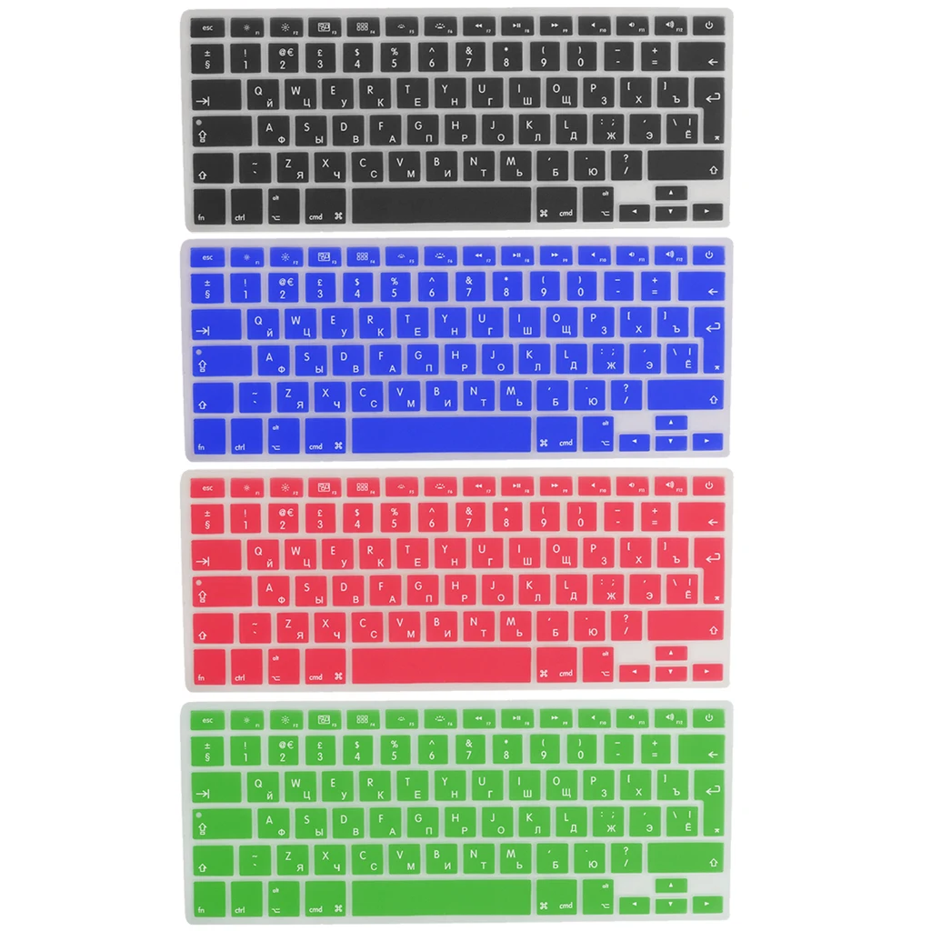 Russian-english Silicone Keyboard Skin Cover Sticker For Computers 