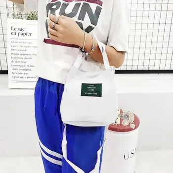 

Women small Canvas handbag Pure Color Casual Tote Outdoor Bag Canvas Handbag Zipper Shoulder Bag bolsa feminina Freeshipping