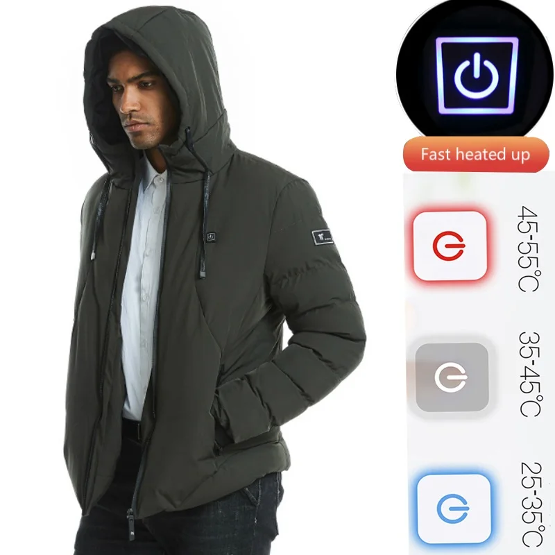 Goedkoop USB Verwarmd Vest + size Elektrische Verwarmde Jas Mannen Vrouwen Verwarming Jas Tactische Vest Thermische Warme Kleding Winter Jas
