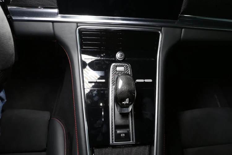Автомобильные внутренние аксессуары из настоящего углеродного волокна P Файл декоративная рамка для Porsche Cayenne Panamera- передач украшение 1 шт