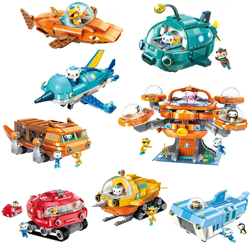 Enlighten Building Blocks Creator Octopus Octopod Octonauts Cartoon Shark Gup W Model Kit Bricks Kids Children For Toys Gifts Blocks Aliexpress