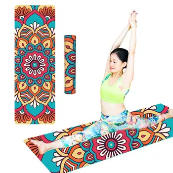 

Fashion Printed Suede TPE Anti-slip Gym Fitness Exercise Pilates Yoga Mat Pad For Yoga Mat Pad Non-slip Slimming Exercise Pilate