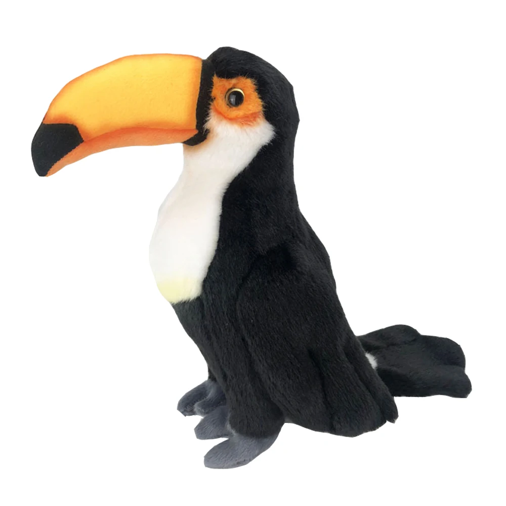 Simulation Animal Toucan Bird Doll Children Stuffed Plush Toy