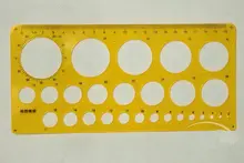 Pintura de aprendizagem adulto pintura círculo régua desenho design redondo modelo carrapato gravado para uso unissex placa de plástico 2021