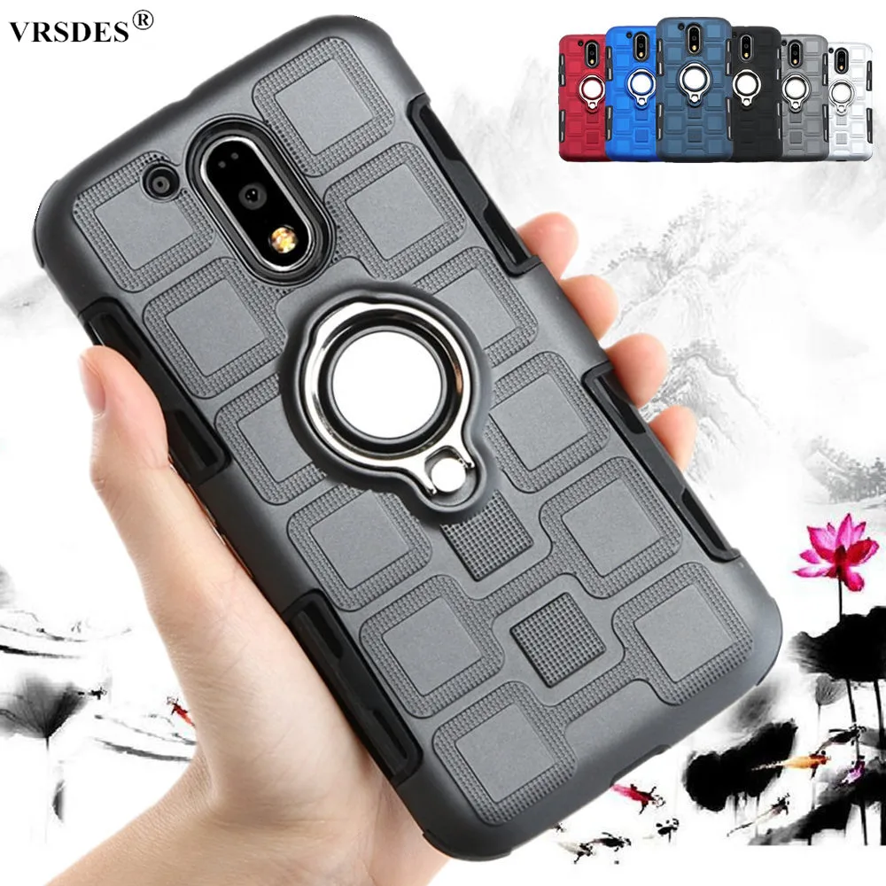 Роскошный кольцевой чехол для Motorola G7 G6 G5S G5 G4 E5 E4 E Plus Moto P30 Play Go One Power EU