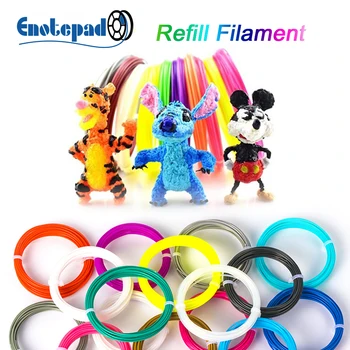 

PLA 10M Designed for 3D pen PLA filament Sublimation blanks 10M colors for 3D pen Refill 1.75mm 3D Drawing Material pack 3d-pen