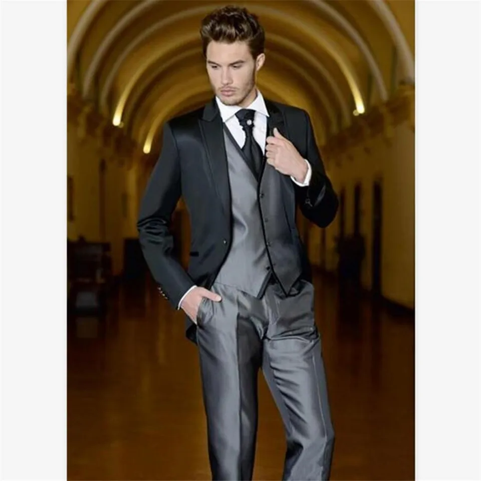 Классический мужской костюм Smolking Noivo Terno Slim Fit Easculino вечерние костюмы для мужчин на заказ Нотч лацкан жених Выпускной блейзер