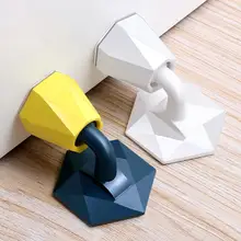 

Non-punch Silicone Door Stopper Touch Toilet Wall Absorption Door Plug Wall-mounted And Floor-standing Anti-bump Door Holder