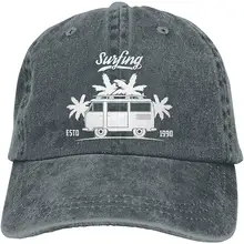 Мужская Женская Бейсболка для серфинга Esto 1990, джинсовая кепка для папы, Кепка для водителя грузовика