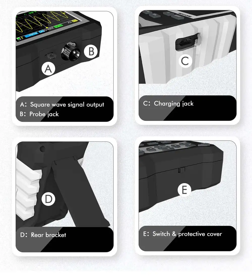 Mustool Mds120m Professional Digital Oscilloscope 120mhz Analog
