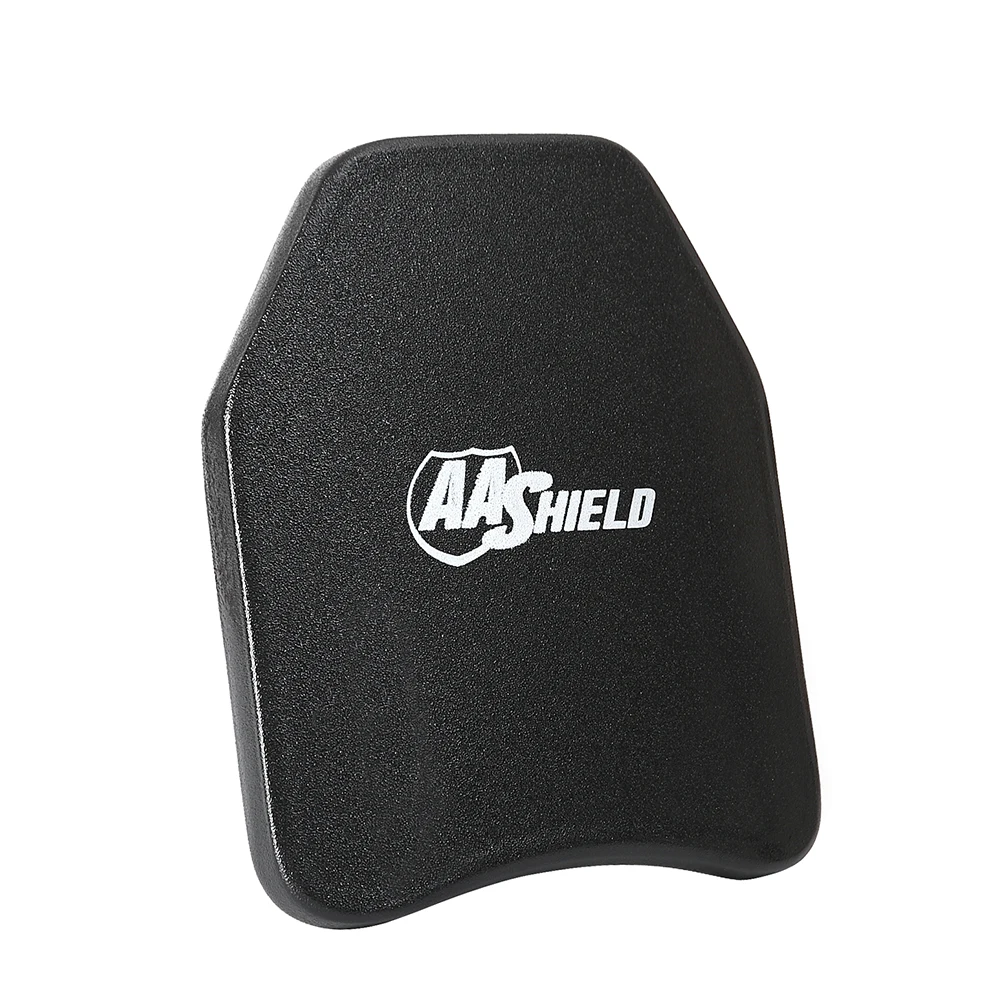 

AA Shield Bullet Proof Ultra-Light Weight Hard Plate Body Armor Inserts Safety Arc Shape Shooter Cut NIJ 3 III 9.5x11.5 / 1 PC