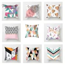 Fuwatacchi Marble Pattern Series Cushion Cover Love Rose Diamond Patchwork Pillow Cover for Ho...