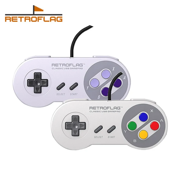 2PCS Retroflag Classic USB Wired Controller Gamepad Handle for Raspberry Pi Windows Nintendo Switch 