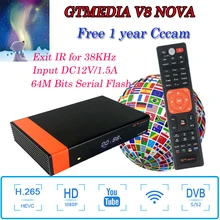 GTMEDIA V8 NOVA спутниковый ТВ-приемник Full HD 1080P Встроенный Wi-Fi мощность USB2.0 DVB-S2 поддержка для Ютуба сетевой общий ТВ-приставка