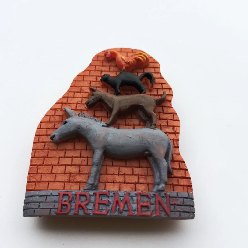 3D резиновые магниты на холодильник Bremen, Германия город путешествия сувениры холодильники магнитные наклейки подарочные украшения для дома
