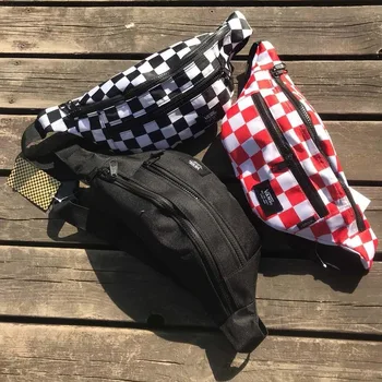 

Fashion Wild Checkerboard Pockets for and Women Couples Shoulder Bag Messenger Bag Sports Pouch Leisure Bolsos Mujer