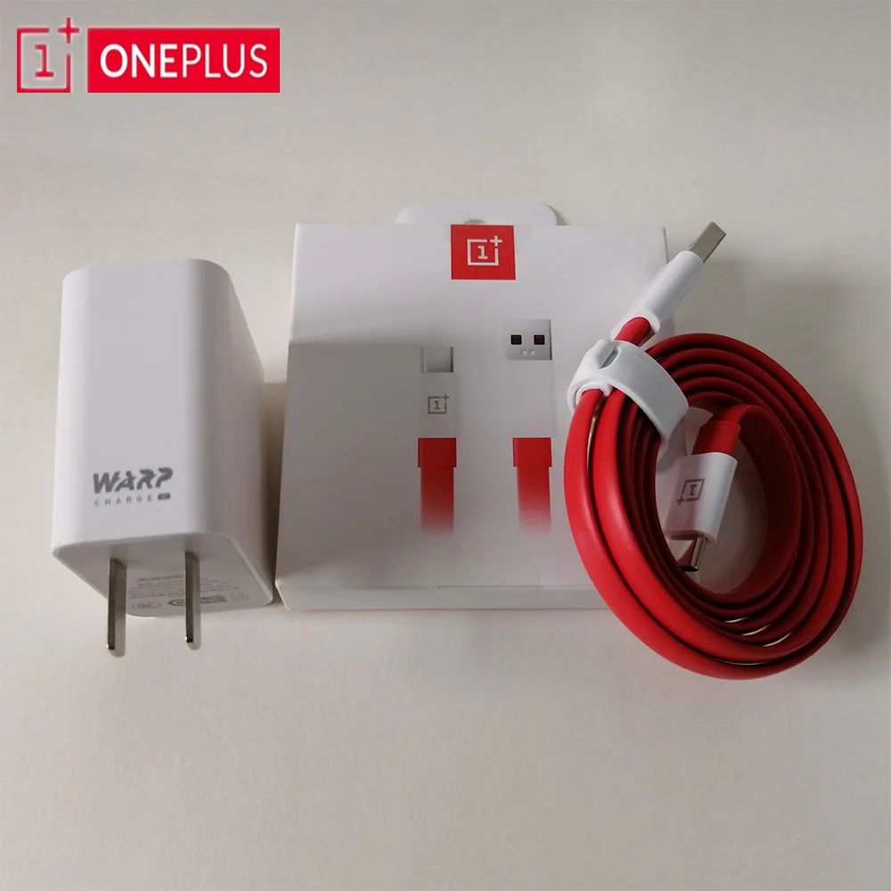 

Original OnePlus 7 Pro 30W Warp Charge Power Adapter EU US Charger Cable Quick Charge For OnePlus 7 6T 6 5T 5 3T 3