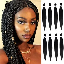 20/26/30 Inch Easy Jumbo Braids Long Synthetic Hair Extensions Yaki Texture Braiding Kanekalon for Hair Afro Box Braid Wholesale