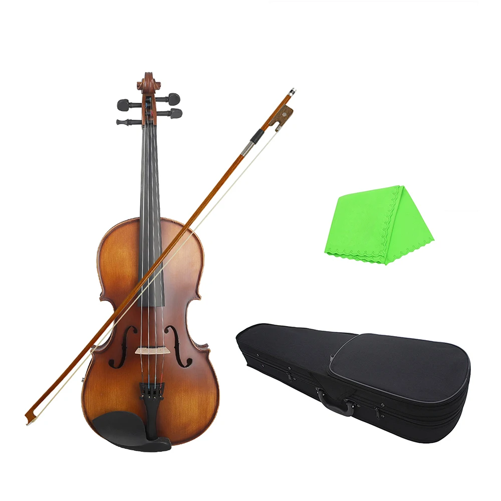16inch Electric Viola EQ Spruce Wood with Bow Cleaning Cloth Carry Box for Adults Children Beginner | Спорт и развлечения
