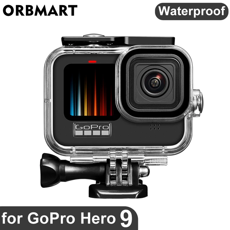 Водонепроницаемый корпус для GoPro Hero 9 Черный Защитный чехол подводного