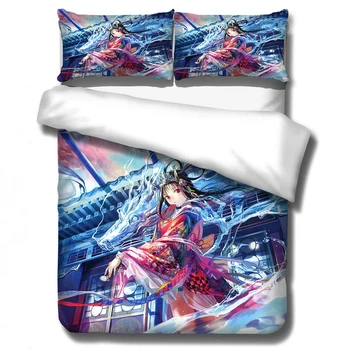 

Two Dimensions Anime Bedding Set Cartoon Bed Linen Duvet Cover Full King Single Queen Comforter Bedding Sets Bedclothes Bed Set