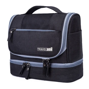 

Black Women's Men's Hanging Cosmetic Bag Travel Necessarie Portable Toiletry Storage Makeup Vanity Cases Organizer Accessory Pro