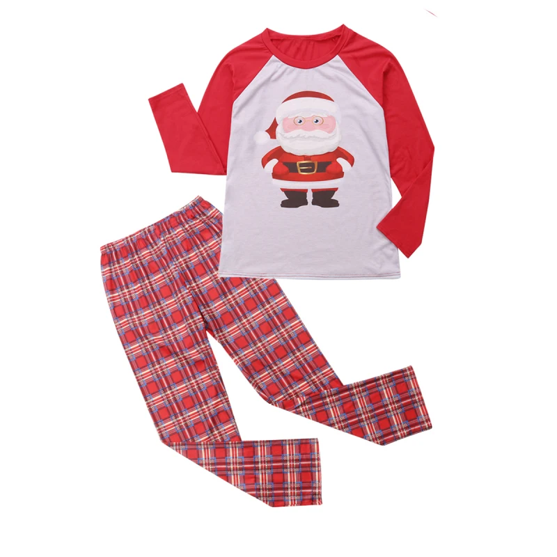 Рождественский семейный пижамный комплект; Рождественская одежда; костюм для родителей и детей; домашняя одежда для сна; одинаковые Семейные комплекты для мамы и папы