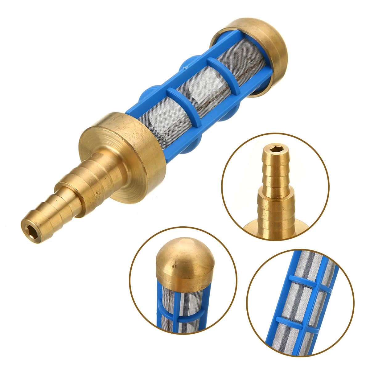 

Pressure Washer Suction Strainer Filter Brass HD 3/4" 1/2" Hose Water Suction Strainer Pickup Filter for Car Washing Machine