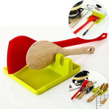 

Multifunction Ladle Spoon Rest Holder Plastic Spatula Racks Kitchen Tools Holder Utensil Organizer Kitchen Storage Shelf