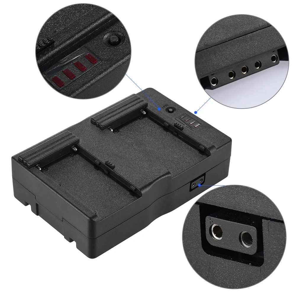 Andoer F2-BP V крепление батареи адаптер пластина для sony NP-F970 F750 F550 батарея преобразования в V тип батареи для Canon 5D2 5D3