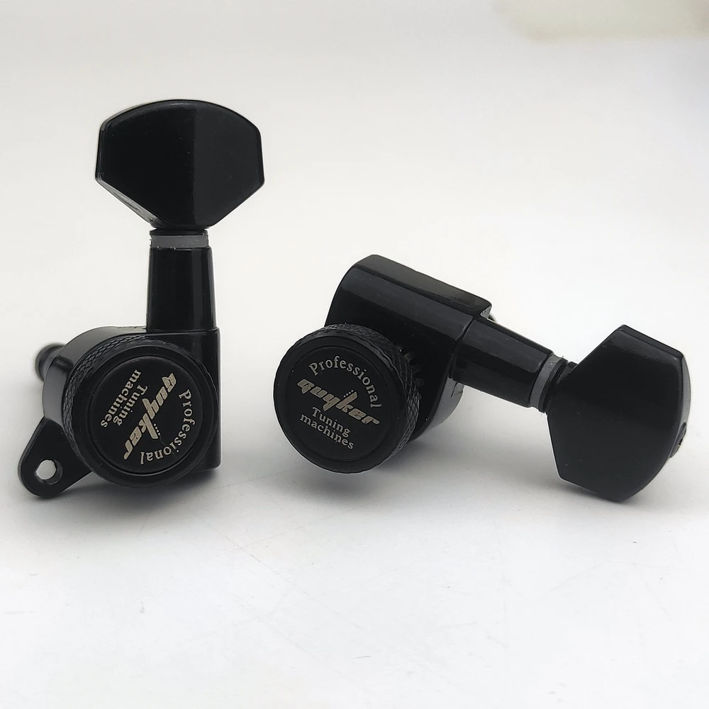 Afinador de Travamento para Guitarra Sintonizador de Cordas Cabeça da Máquina Substituição para st Guyker Lp-antigo Preto sg tl - Image 6