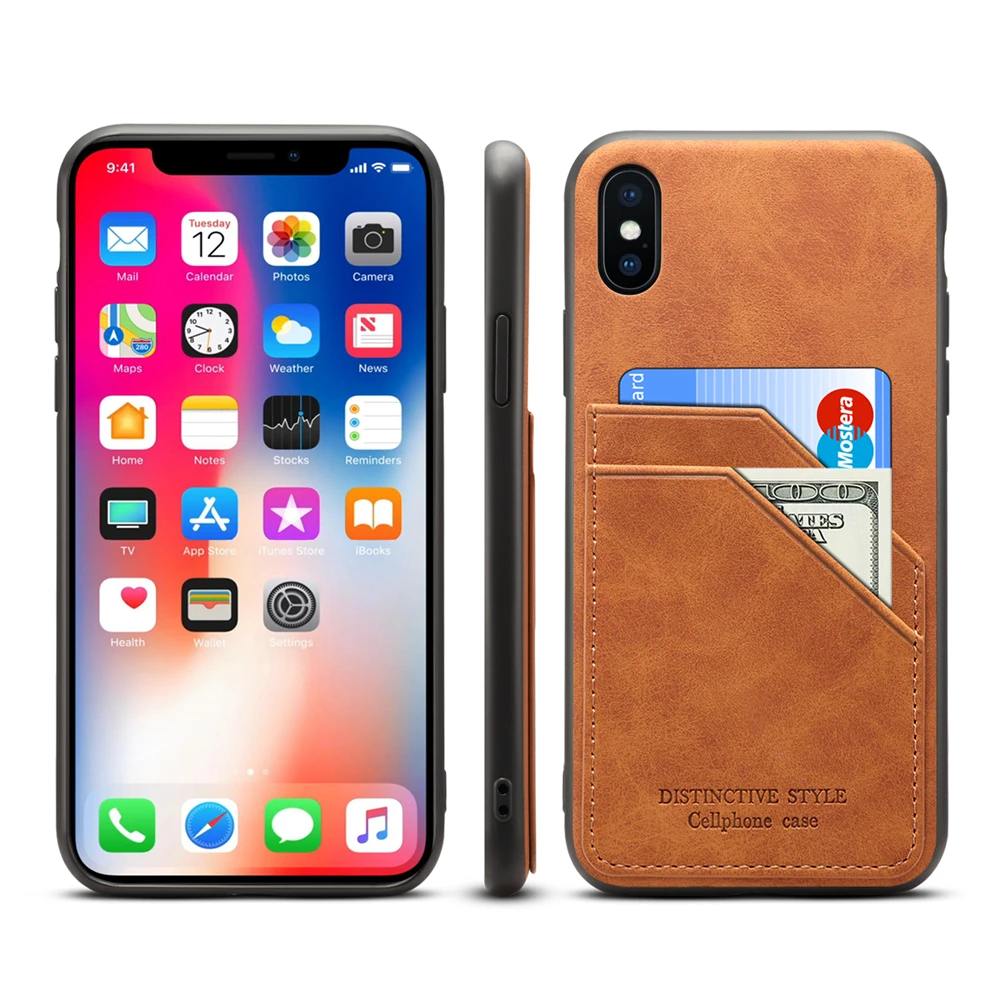 Роскошный чехол для iPhone 11 pro max X XR Xs 7 8 Plus из искусственной кожи ультратонкий