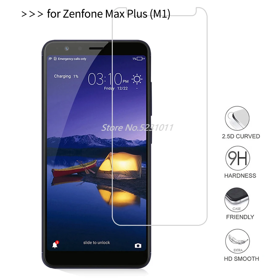 2.5D Закаленное стекло для ASUS Zenfone Max Plus (M1) ZB570TL Phone 5 7 &quotЗащита экрана