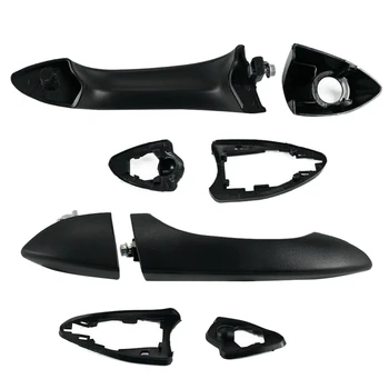 

2Pcs Car Front Left & Right Side Outside Outer Door Handle For-BMW X5 E53 51218257737 51218257738