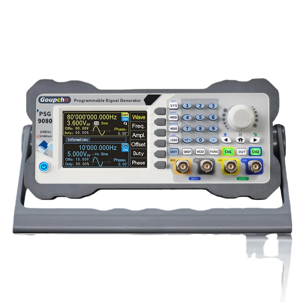 

Psg9080 Programmable Signal Generator, 80MHz,60MHz,DDS Function, Dual Channel, Arbitrary Wave, Digital Control, Psg9060