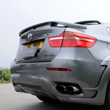 

For BMW X6 F16 ABS Spoiler Black Or Primer Color Car Tail Wing Decoration Rear Trunk Spoilers Wings 2009-2014 For BMW X6 F16