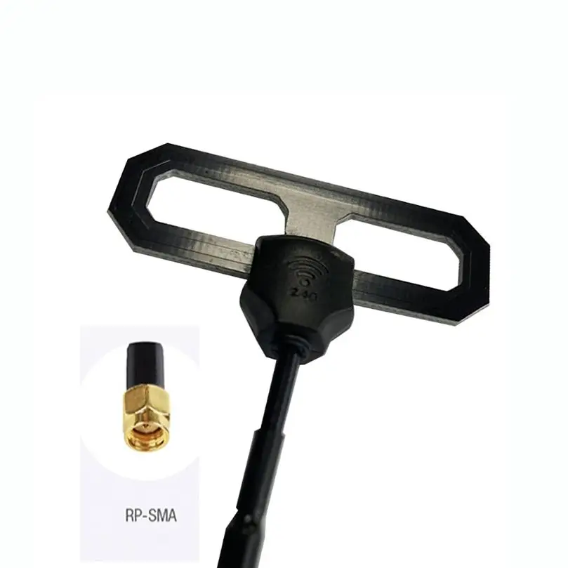 

2.4G T-Style Antenna Long Range Replacement RP-SMA MMCX for ExpressLRS 2.4G TX Module RC FPV Drone Remote Controller Transmitter