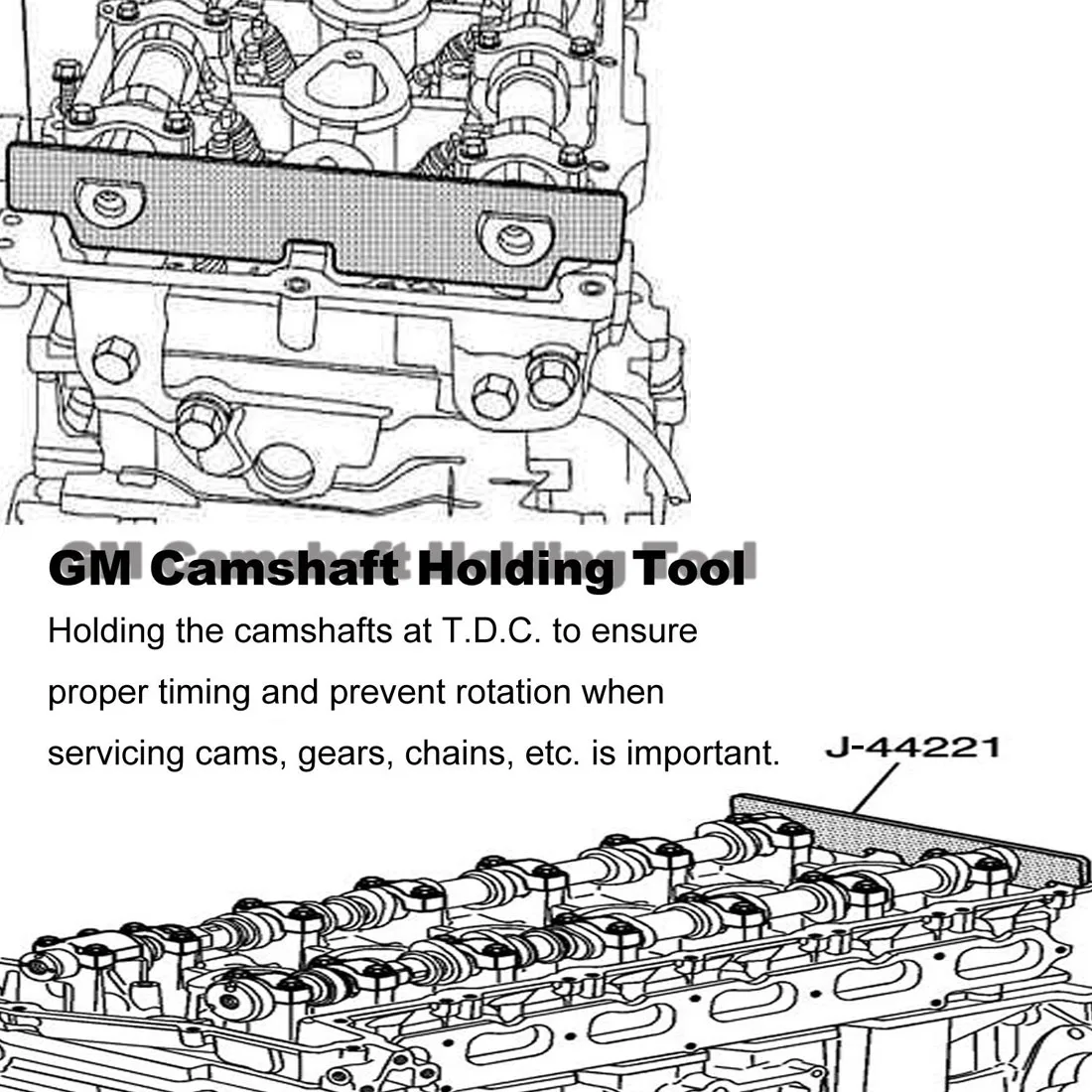 ESUYA J-44221 Camshaft Holding/Retaining Tool for Chevrolet Colorado GMC Canyon GMT360 Fit 4.2L 3.5L 2.8L In-Line 6 Cylinder