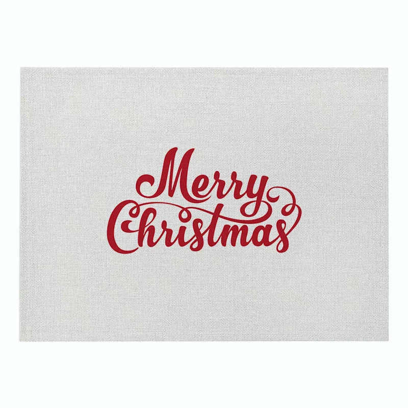 Elife Merry Christmas скатерти узор 42*32 см Лен красный снеговик украшения кухни Кофейня