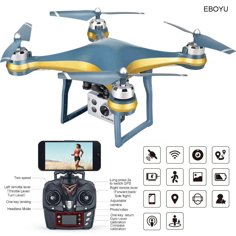 XKY K10 gps Дрон WiFi FPV с регулируемой HD ESC камерой широкий угол + высота удержания RC