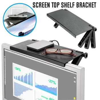 

Adjustable TV Screen Top Shelf Display Shelf Computer Monitor Riser Desktop Stand Home Office TV Rack Storage Desk