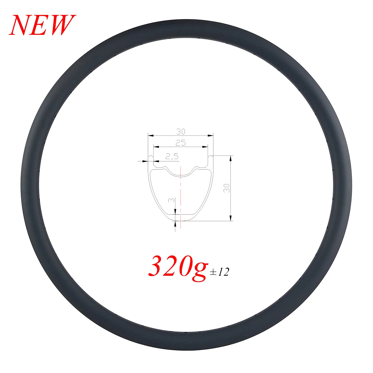320g ULTRA LIGHT 29er MTB XC 30mm clincher tubeless carbon rim 30mm deep UD matte glossy 24H 28H 32H gravel mountain wheel