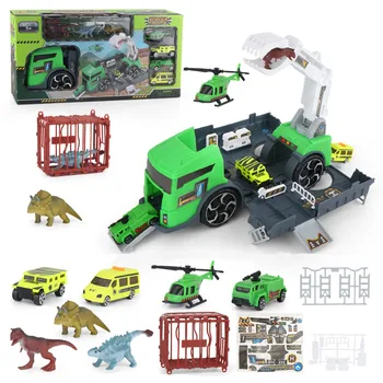 

Kids Puzzle Toys Dinosaur Storage Base-Child Interaction Inertias Vehicle Model Kitoz Big Size Jurassic Dinosaur World T-Rex