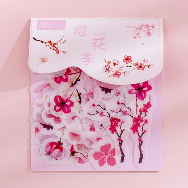 80 pcs/bag Japanese Stationery Stickers Cute Cat Sticky Paper Kawaii PVC Diary Bear sticker For Decoration Diary Scrapbooking 13