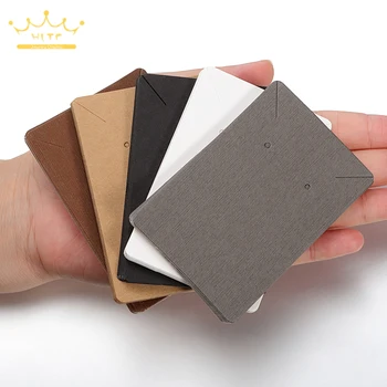 

50pcs/lot Earrings and Necklaces Display Cards Cardboard Earring Packaging Hang Tag Card Ear Studs Paper Card for Jewelry 6x9cm