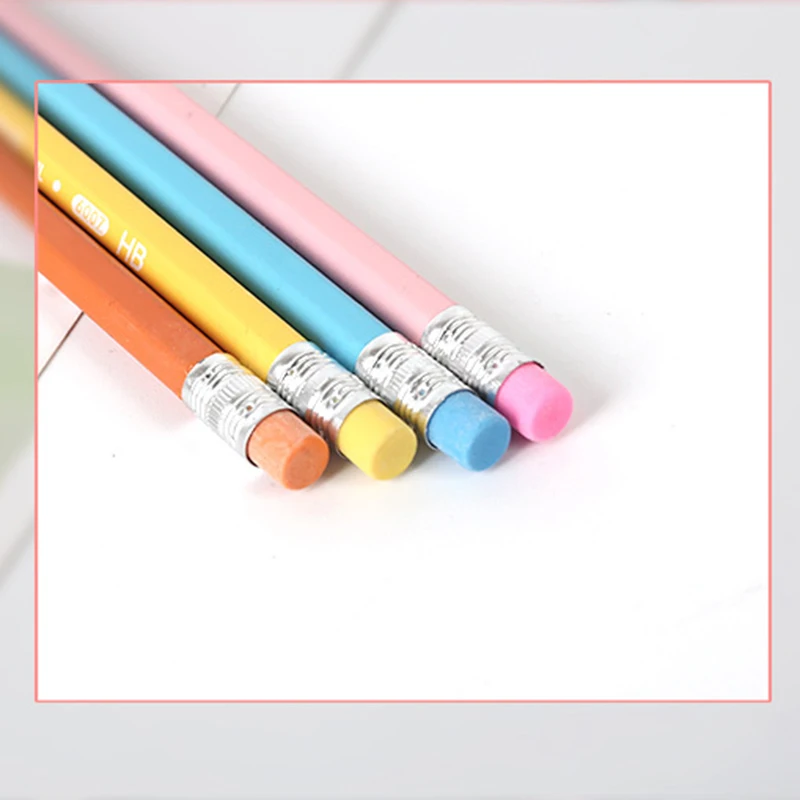 12 шт. милые конфеты HB карандаши Kawaii Фламинго деревянный студенческий карандаш для детей подарок школьные принадлежности карандаш канцелярские принадлежности