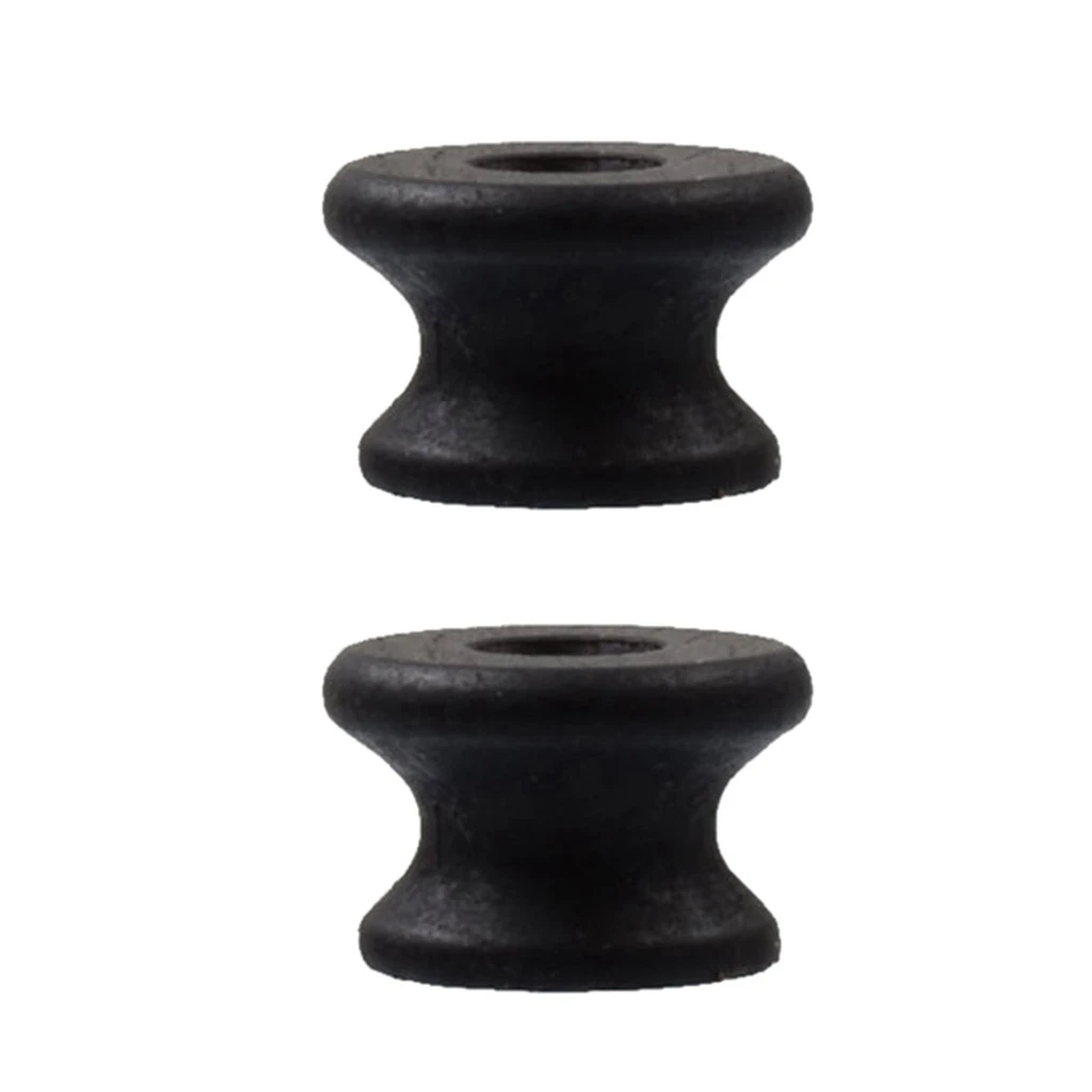 2 Pieces Ebony Guitar Strap Button Endpin Strap Lock for Guitar Parts Accessories